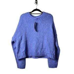 Sweaty Betty NWT alpaca mohair blue‎ sweater women’s size 14